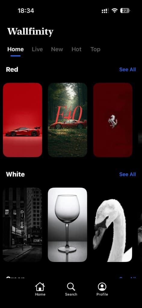 Wallfinity Red and White